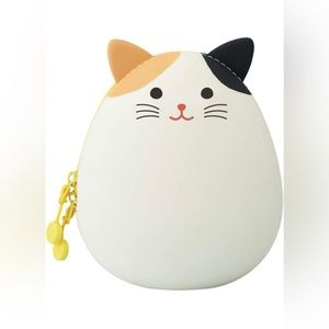 Calico Cat Zipper Pouch Egg-Shaped